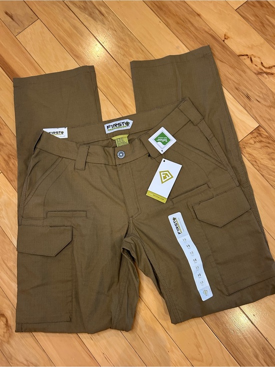 First Tactical Pants - NWT First Tactical Women’s V2 Cargo Tactical Duty Pants Coyote Brown 12 Tall